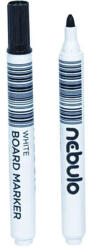 Nebulo Nebulo: WhiteBoard marker kúpos hegyű táblafilc fekete színben (WBM/TM-WB568-BLACK) - jatekshop