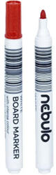 Nebulo Nebulo: WhiteBoard marker kúpos hegyű táblafilc piros színben (WBM/TM-WB568-RED) - jatekshop