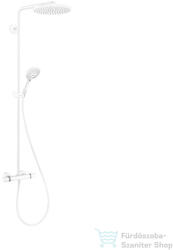 Hansgrohe RAINDANCE S Showerpipe 240, 1jet, Ecosmart+ termosztátos zuhanyrendszer, matt fehér 28825700 (28825700)