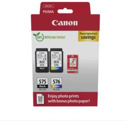 Canon PG575+CL576+10x15 GP501 fotópapír multipack (5438C004) - tintasziget