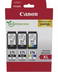 Canon PG-575XLx2 (2x15 ml) + CL-576XL (1x13 ml) + 50 lap GP501 10x15 fényes fotópapír Multipack (5437C004) - tintasziget