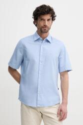 BOSS Orange pamut ing férfi, galléros, regular, 50537332 - kék XXL