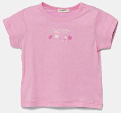 Benetton baba pamut póló rózsaszín, 3I1XA1067 - rózsaszín 82 - answear - 4 190 Ft