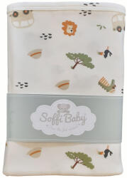 Soffi Baby takaró pamut dupla safari zöld 80x100cm - babymax
