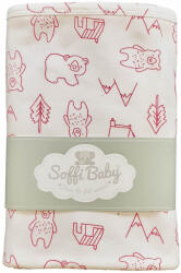 Soffi Baby takaró pamut dupla macik pink 80x100cm - babymax