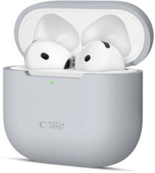 Tech-Protect Apple AirPods 4 Tok - Tech-Protect Silicone - Szürke (WR-192928)