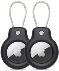 Tech-Protect 2x калъф за Apple Airtag от Tech Protect Rough Vein - Черни (5906302360727)
