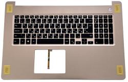 Dell Inspiron 17 5770 5775 series 0XFR25 0TJRHX háttérvilágítással (backlit) burkolattal (topcase) magyar (HU) pezsgő-fekete laptop/notebook billentyűzet gyári