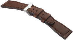 STAILER Premium Aviator bőr óraszíj, sötétbarna 20/18 L