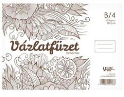 Vectra-Line Vázlatfüzet spirálozott VECTRALINE B/4 120 g 32 lapos famentes (01.01461) - irodaszer
