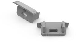 LED line végzáró 10mm recessed aluminum profile, silver - kiszerelés (1 pár) (LL-479105)