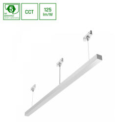 spectrumLED ALLDAY BASIC 40W CCT 230V IP20 1203x42x37mm Fehér 5YW 3F HANG (SLI047300CCT_PW_3F_ZWI)