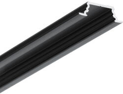 TOPMET LED profil GROOVE10. v2 A1C/U 2000 mm fekete eloxált (K5000221)