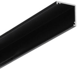 TOPMET LED profil CABI12 DUO E 2000 mm fekete eloxált (K2000221)