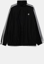 Adidas felső OVERSIZED TT fekete, női, nyomott mintás, JD3392 - fekete L