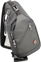  Geanta Barbati tip Borseta Crossbody Sport, Purtare pe Umar sau Piept, Xtreme, 37x20x8 cm