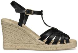 Geox bőr espadrilles D GELSA fekete, éksarkú, D55TPA 00043 C9999 - fekete Női 37