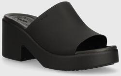 Crocs papucs Brooklyn Slide Heel fekete, női, magassarkú, 209408 - fekete Női 41/42