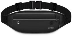 Tech-Protect Универсална спортна чанта за кръст от Tech Protect M7 - Черна (5906302363766)