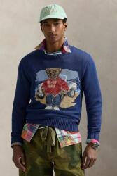 Ralph Lauren pamut pulóver sötétkék, 710964798 - sötétkék L