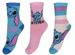 Setino Lány zokni Stitch - kék mix, 3 db Méret - zokni: 27-30