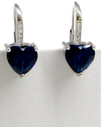 INNAMORATO ezüst fülbevaló - kék (20 mm) (2025052602)