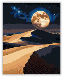  Holdfény és Galaxis a Sivatag Felett - számfestő készlet
