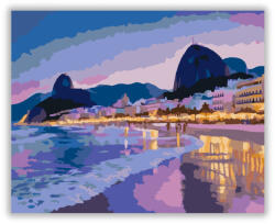  Copacabana Esti Fényei és Cukorsüveg-hegy - számfestő készlet