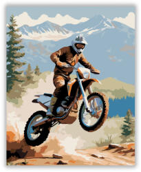  Dual-sport Motor a Levegőben - számfestő készlet