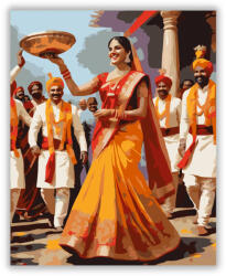 Számfestő Indiai Esküvői Menet - számfestő készlet (crea7040)