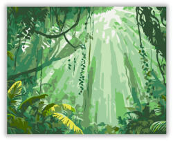  Tijuca Nemzeti Park Trópusi Reggel - számfestő készlet