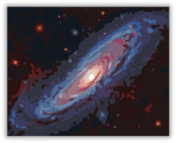 Spirálgalaxis Csillagködökkel - számfestő készlet