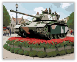  Emlékművé Átalakított Történelmi Tank - számfestő készlet