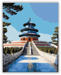  Mennyek Temploma Ragyogása - számfestő készlet