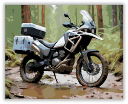 Számfestő Modern Adventure Túramotor Erdőszélen - számfestő készlet (crea7120)