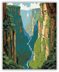  Itaimbezinho Canyon Fenséges Szurdoka - számfestő készlet