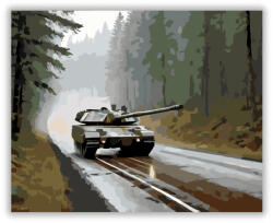  Challenger 2 Tank Erdős Úton - számfestő készlet