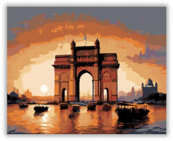  Gateway of India Naplementében - számfestő készlet