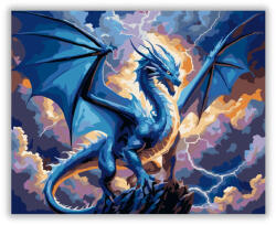 Számfestő Villámsárkány az Égbolton - számfestő készlet (crea7412)