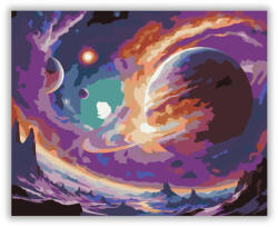 Számfestő Gázóriás és Holdjai - számfestő készlet (crea7239)