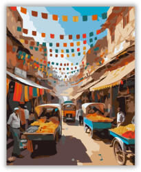  Jaipur Élénk Piac - számfestő készlet