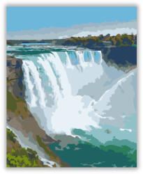  Niagara-vízesés és Szivárvány - számfestő készlet