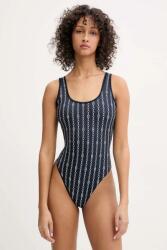 Tommy Hilfiger egyrészes fürdőruha sötétkék, puha kosaras, UW0UW05905 - sötétkék XL