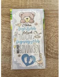  Fa mágnes - A legkisebb dolgok fiú- Ajándék babáknak - Ajándék ötlet babalátogatóba (HFD014 05.26)