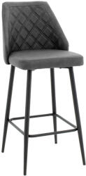 FDY Scaun Bar Flick Piele Ecologica Gri