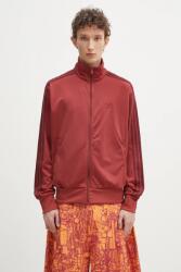 Adidas felső Firebird Tracktop bordó, férfi, nyomott mintás, JP2545 - burgundia XXL