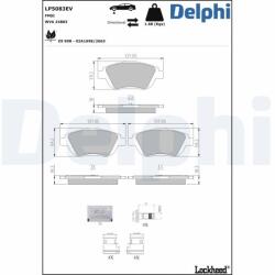 DELPHI Set placute frana DELPHI LP5083EV (LP5083EV)