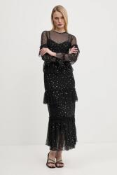 Never Fully Dressed ruha Star Mesh fekete, maxi, egyenes, NFDDR1804 - fekete S