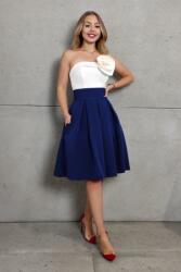 Parisse Tmavomodrá áčková krátka sukňa Méret: 4XL