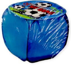 Összecsukható játéktároló kosár fedéllel - Futball minta - 45x45x45 cm (1234526)